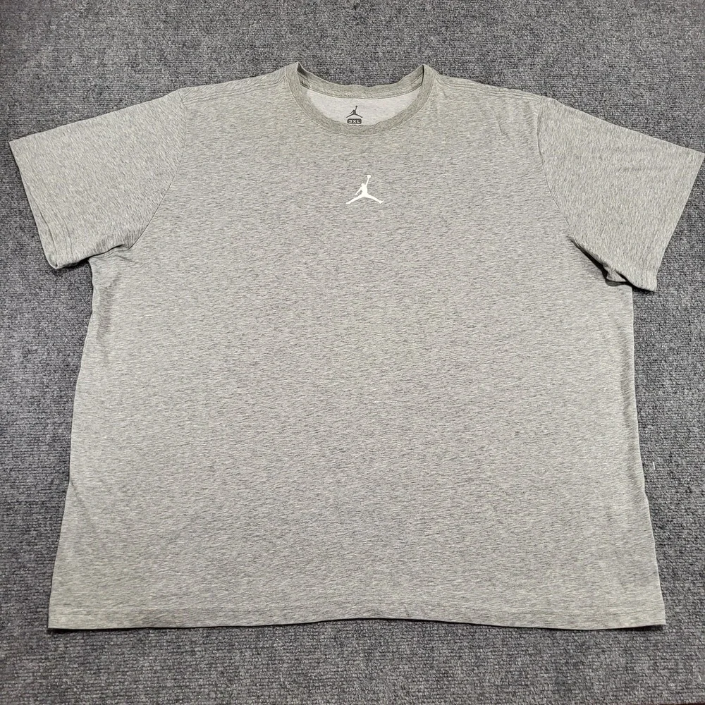 Nike Jordan Jumpman Men's Dri-Fit Gray Graphic Short-Sleeve T-Shirt Size XXXL